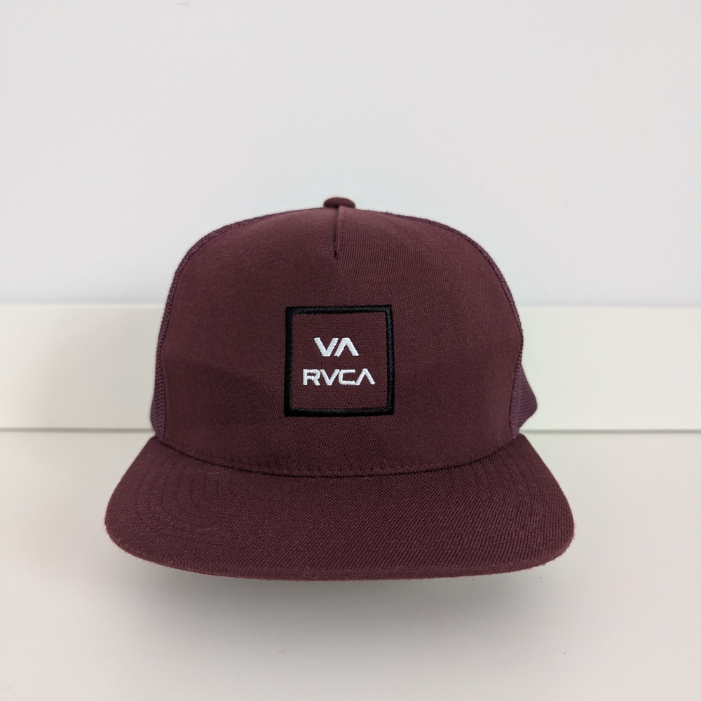 RVCA Men's Burgundy Trucker Hat
